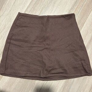 Hollister Brown Mini Skirt